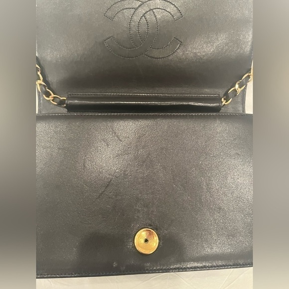 CHANEL Vintage Quilted Lambskin Full Flap Bag Black - Picture 9 of 14